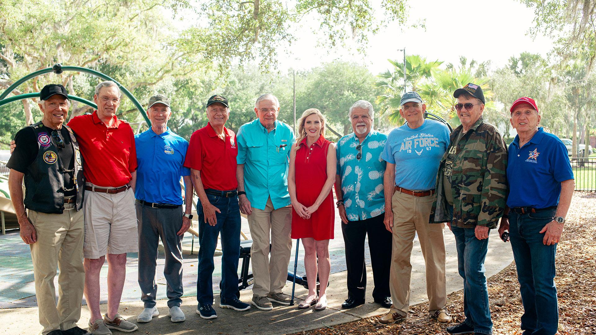 Congresswoman with veterans